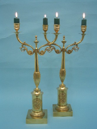 Girandolenpaar Empire, Schweden um 1815 