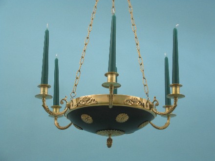 Deckenlampe Empire, Schweden 19. Jhd. 