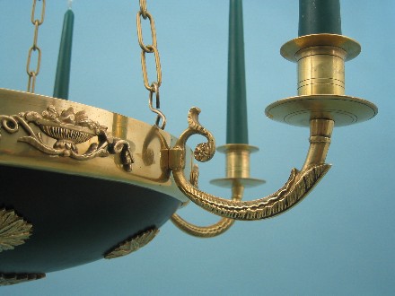 Deckenlampe Empire, Schweden 19. Jhd.