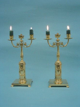 Leuchterpaar zweiarmig 