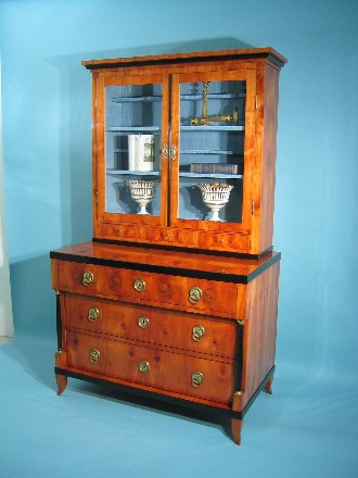 Aufsatzkommode Biedermeier, deutsch um 1825