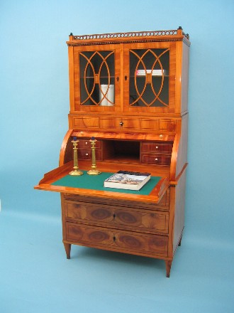 Zylinder-Aufsatzsekret&auml;r Empire,deutsch um 1805