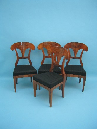Satz von 4 St&uuml;hlen, Biedermeier, &Ouml;sterreich um 1830