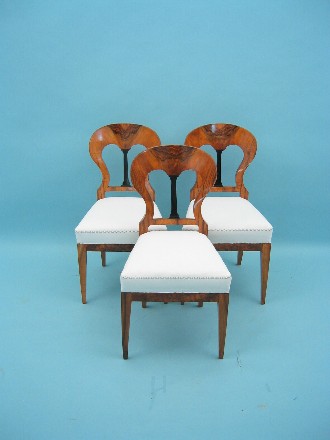 Satz von 3 St&uuml;hlen, Biedermeier, &Ouml;sterreich um 1825