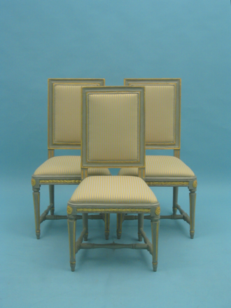 3 LouisXVI St&uuml;hle, Schweden um 1780